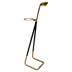 1950s Sculptural Brass Umbrella Holder Style Ico Parisi Italy