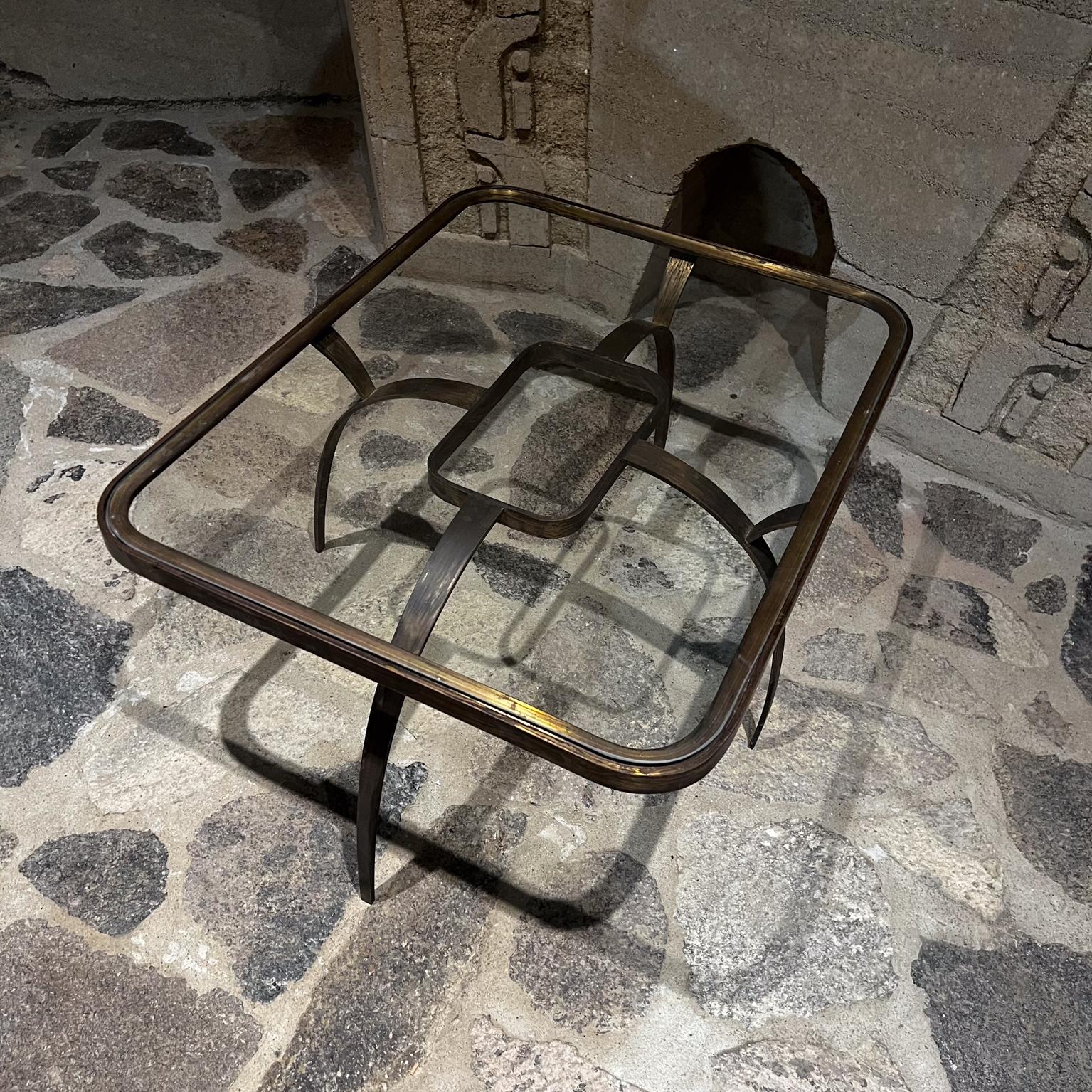 Mid-20th Century 1950s Sculptural Bronze Coffee Side Table Arturo Pani Mexico City For Sale