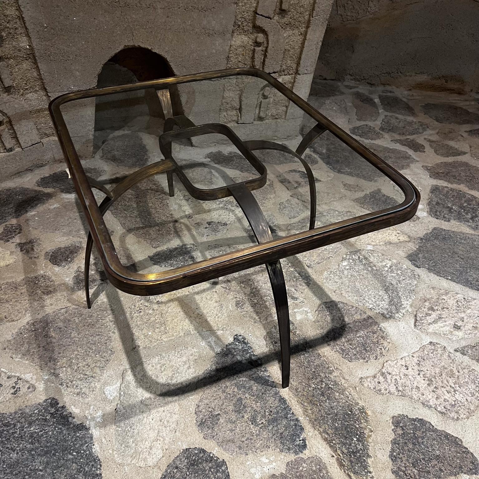 1950s Sculptural Bronze Coffee Side Table Arturo Pani Mexico City For Sale 3
