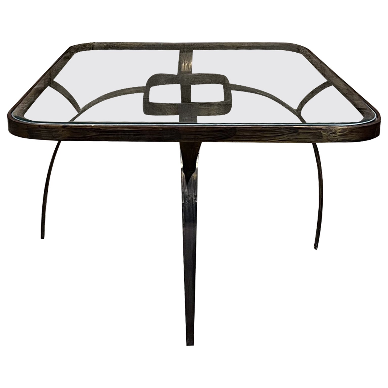 1950s Sculptural Bronze Coffee Side Table Arturo Pani Mexico City