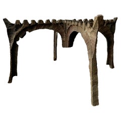 Skulpturaler brutalistischer Bronze-Couchtisch aus den 1950er Jahren