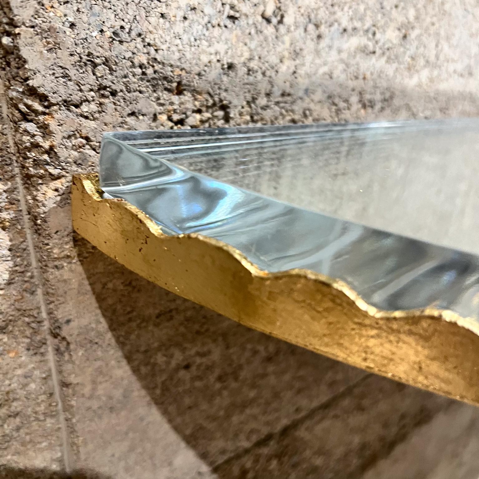 Consola de pared escultórica italiana de los años 50 Dorada sobre hierro forjado en Bueno estado para la venta en Chula Vista, CA