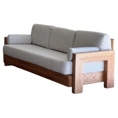 1950s Sculptural Oak Sofa by Howard Furniture