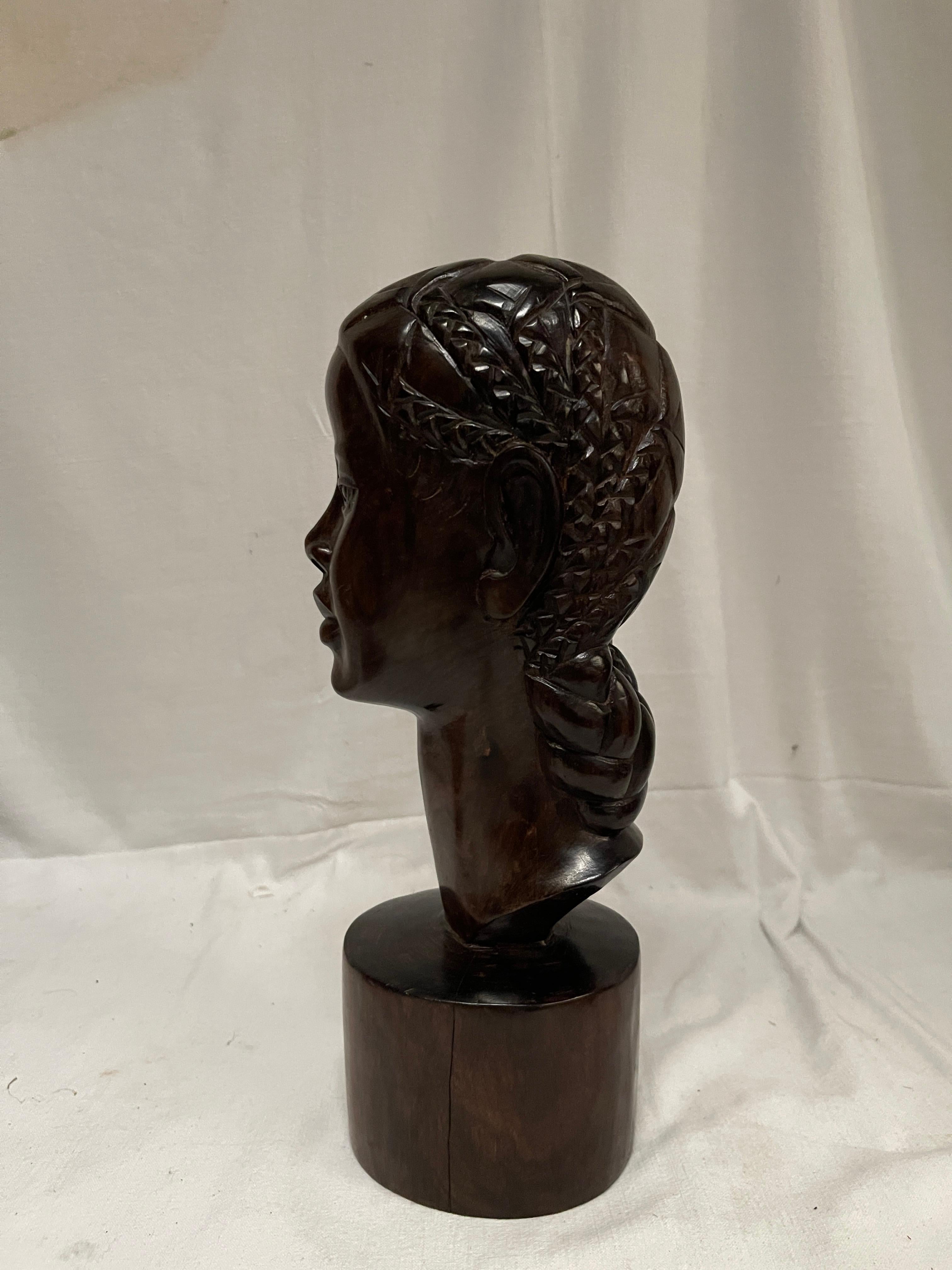 French 1950's Sculptural wood 