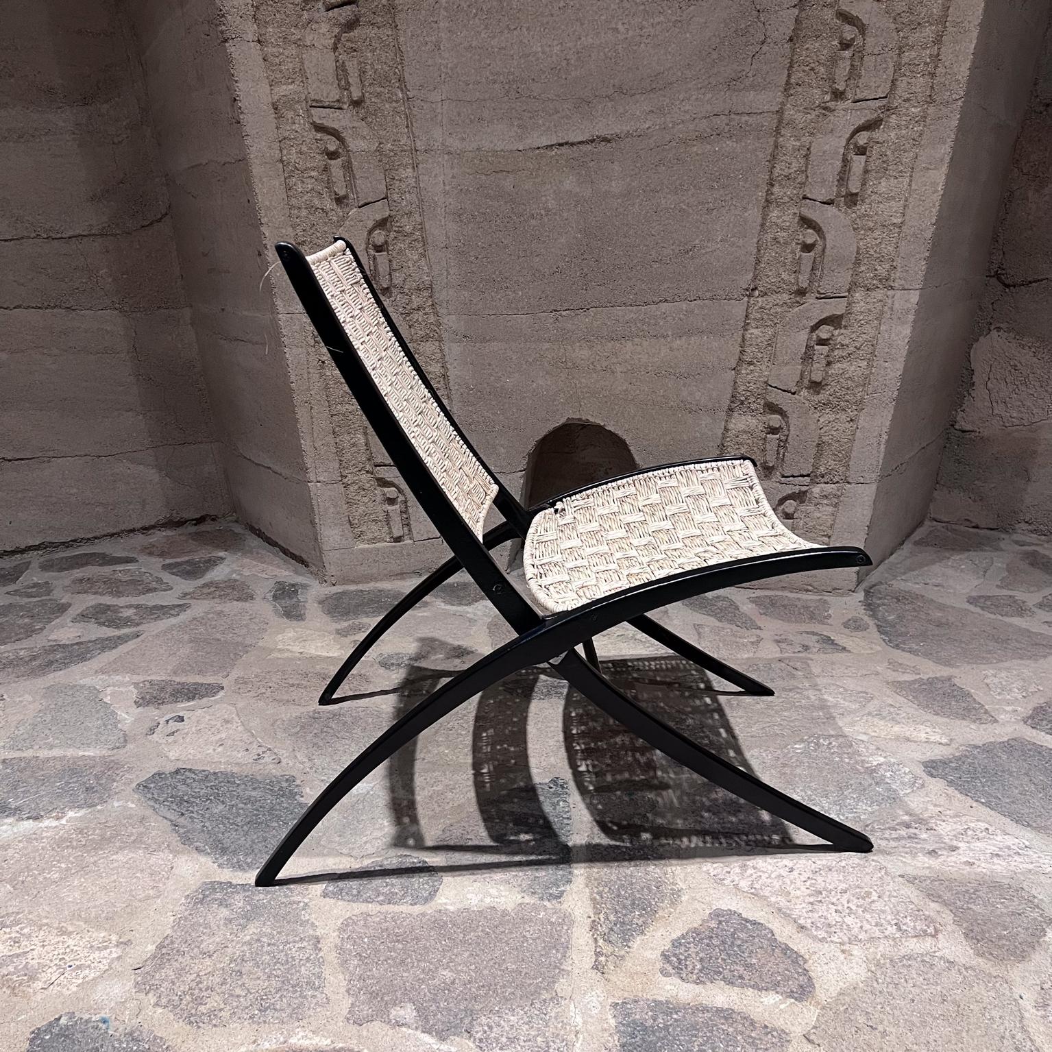 1950er Jahre Seegras Folding Lounge Chair Stil Ninfea Gio Ponti im Angebot 8