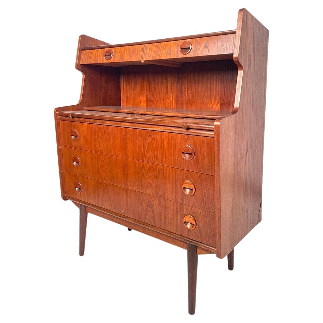 1950s Secretary Desk in Teak For Sale