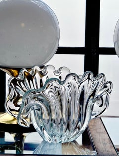 1950s Seguso Giant Murano Glass Shell Vase