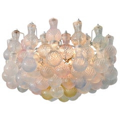 1950s Seguso Murano Glass Bubble Chandelier