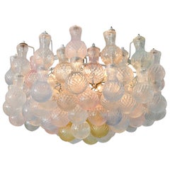 1950s Seguso Murano Glass Bubble Chandelier