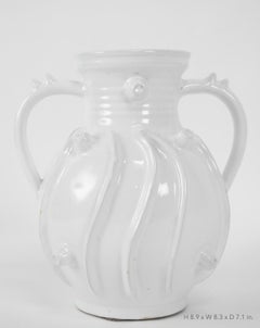 1950s Set of 17 White Glazed Earthenware Malicorne