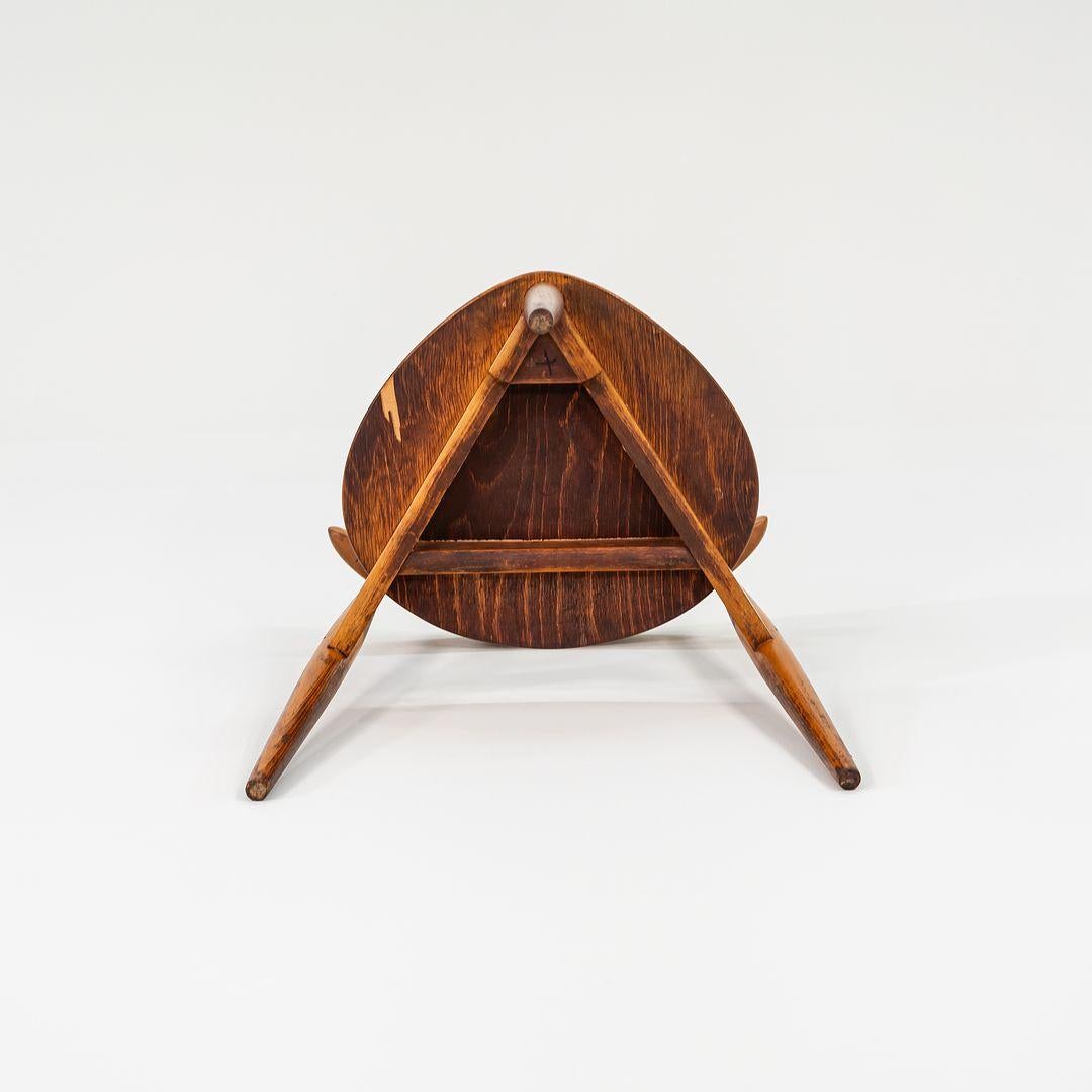 Danois 1950s Set of 4 Hans Wegner for Fritz Hansen FH4103 Stacking Heart Dining Chairs en vente