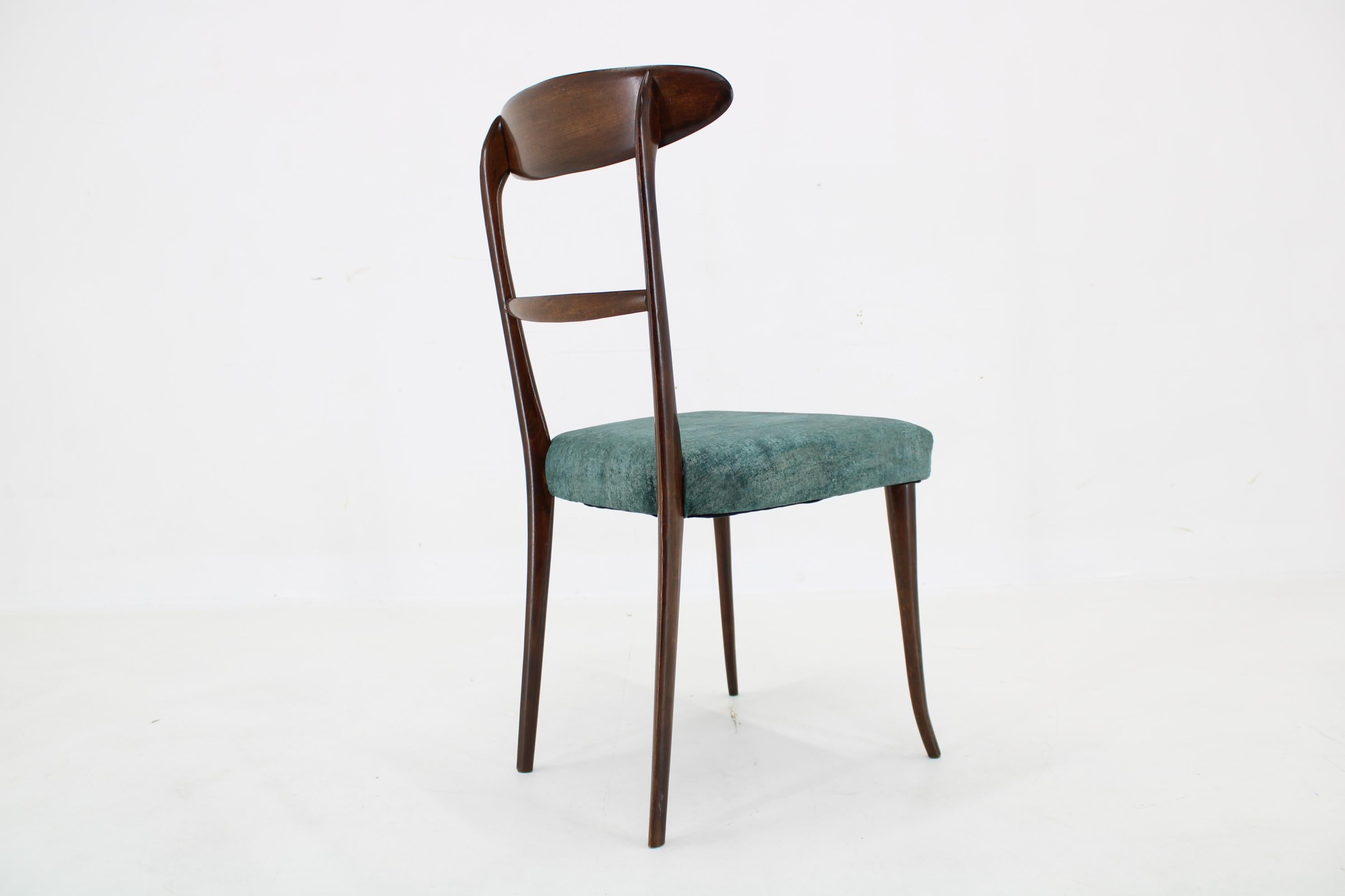 1950er Satz von 6 Esszimmerstühlen im Ico Parisi Stil, restauriert im Angebot 3