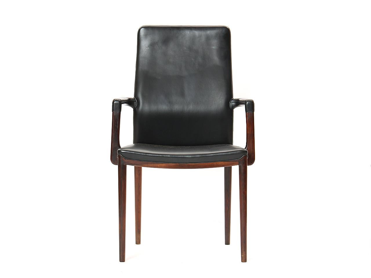 Mid-Century moderno Set di 10 sedie da pranzo di Vestergaard Jensen per Peder Pedersen in vendita