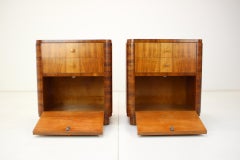 1950s Set of Bedside Tables by Jindrich Halabala, Czechoslovakia
