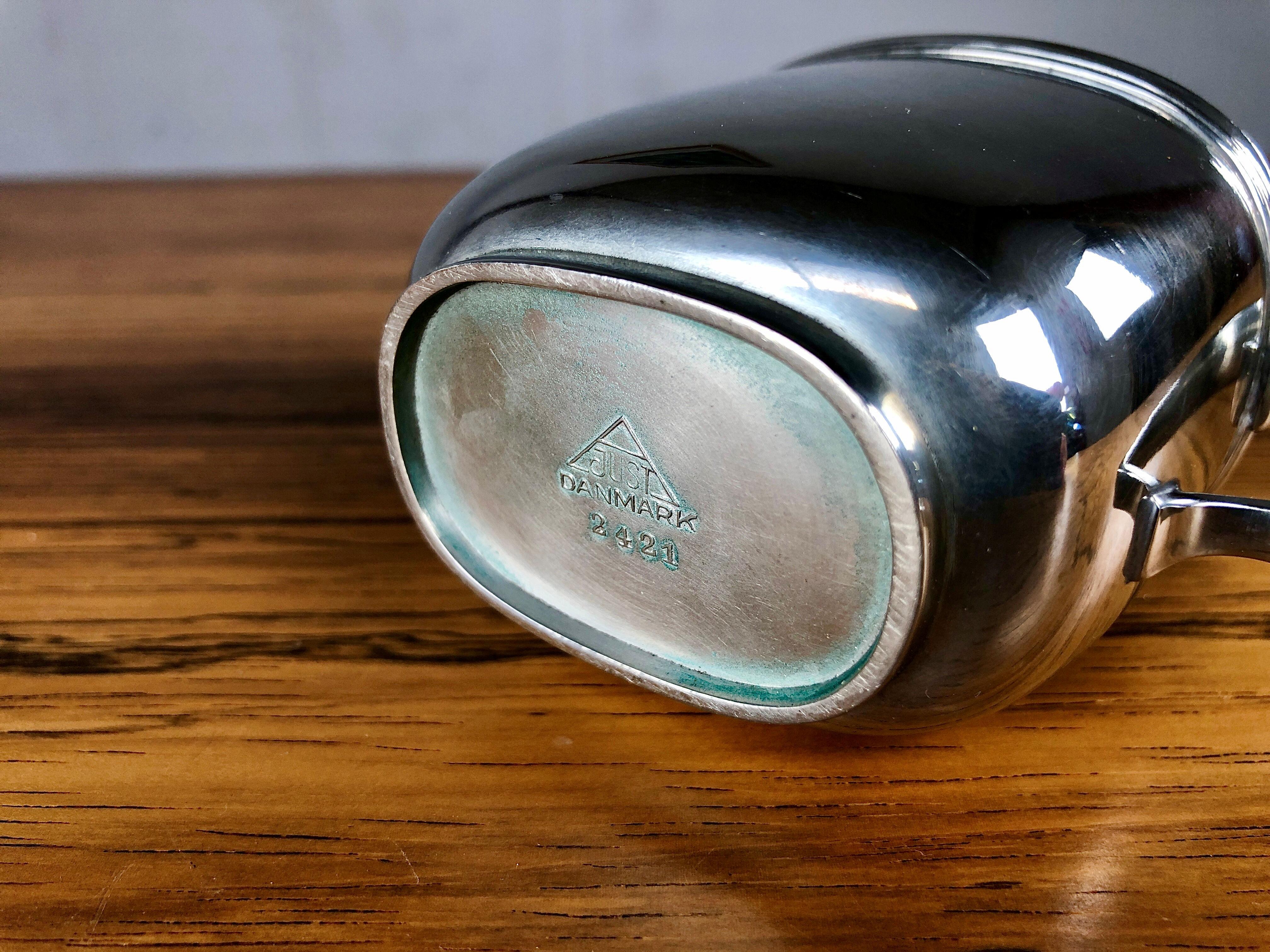 Servicio de café danés de peltre Just Andersen de los años 50 en venta 3