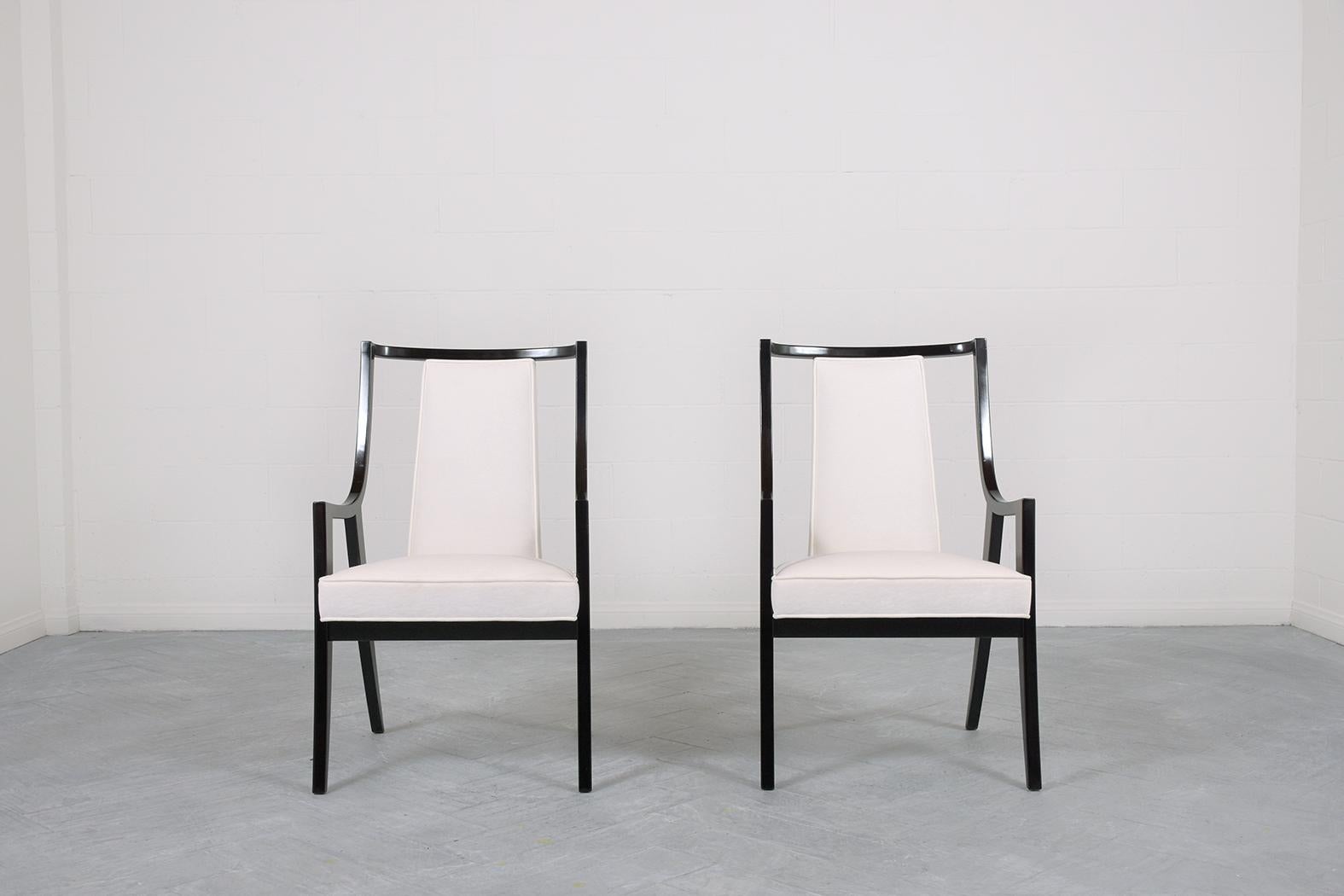 Mid-20th Century 1950s Set of Eight Mid Century Modern Dining Chairs