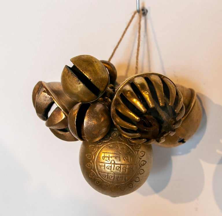 1950s Set of Eighteen Bronze Cowbells For Sale at 1stDibs