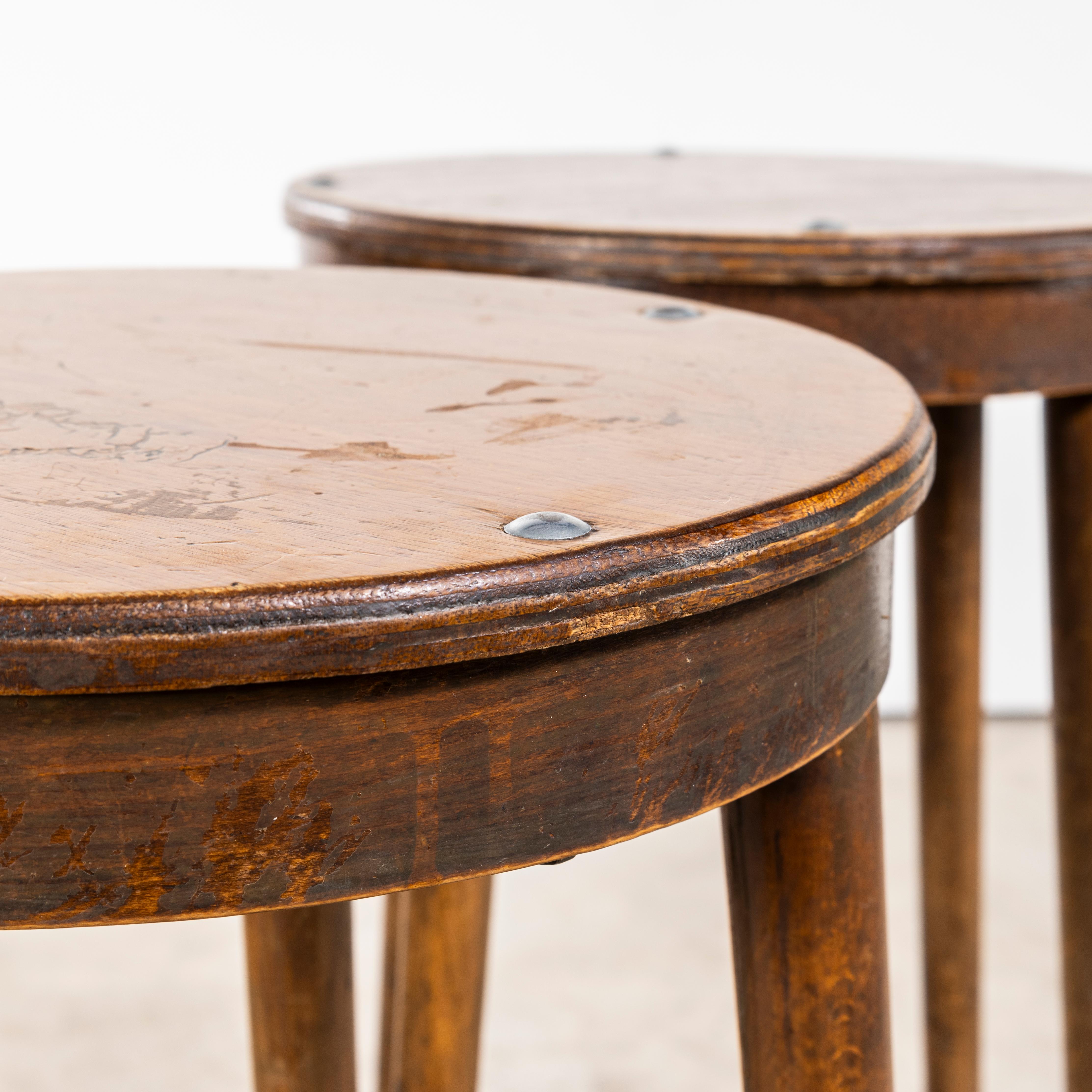 1950's Set Of Elegant Tall Bar Stools - Set Of Three 1