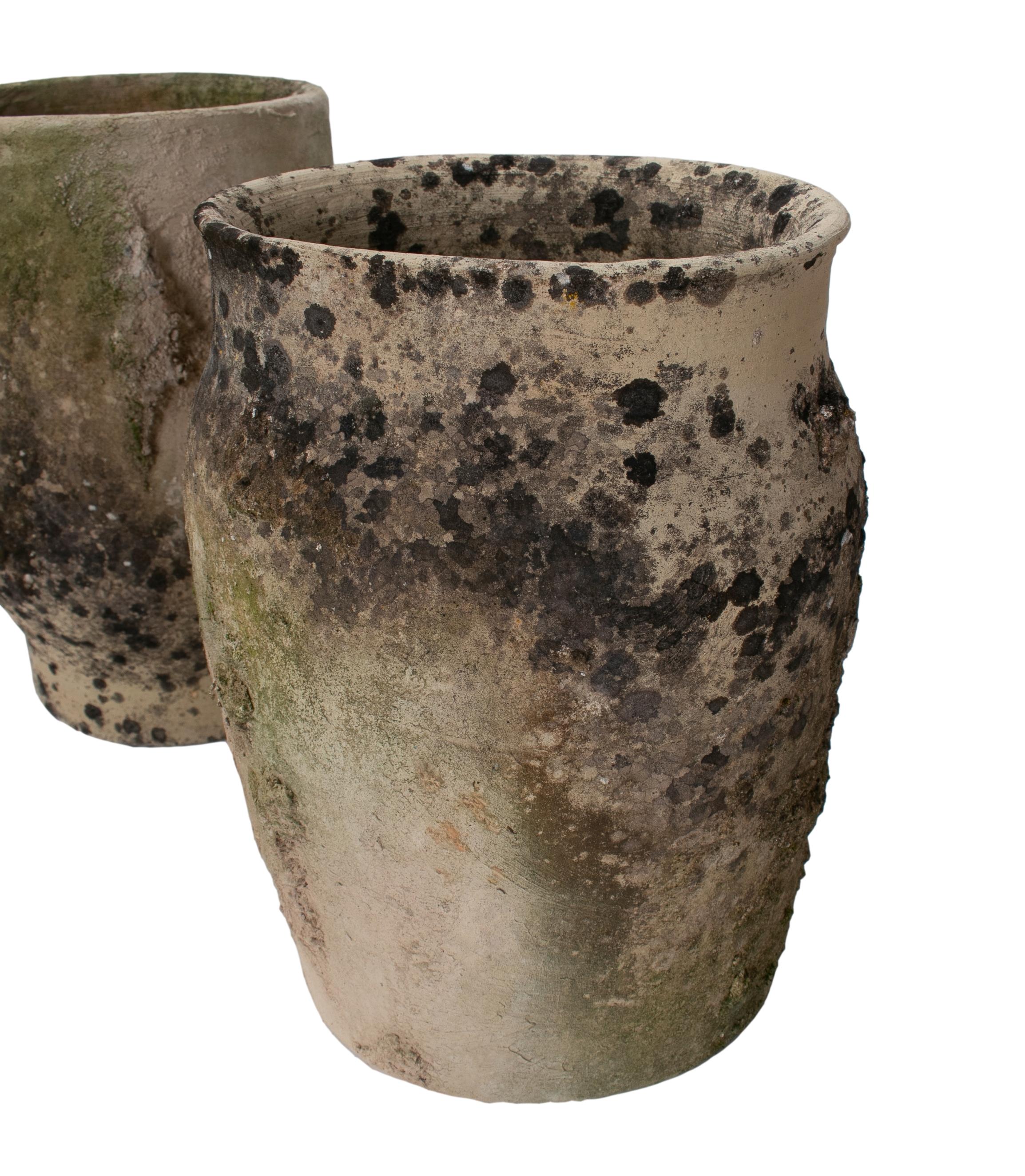 1950s Set of Five Spanish Handmade Ceramic Rain Gutters In Good Condition In Marbella, ES