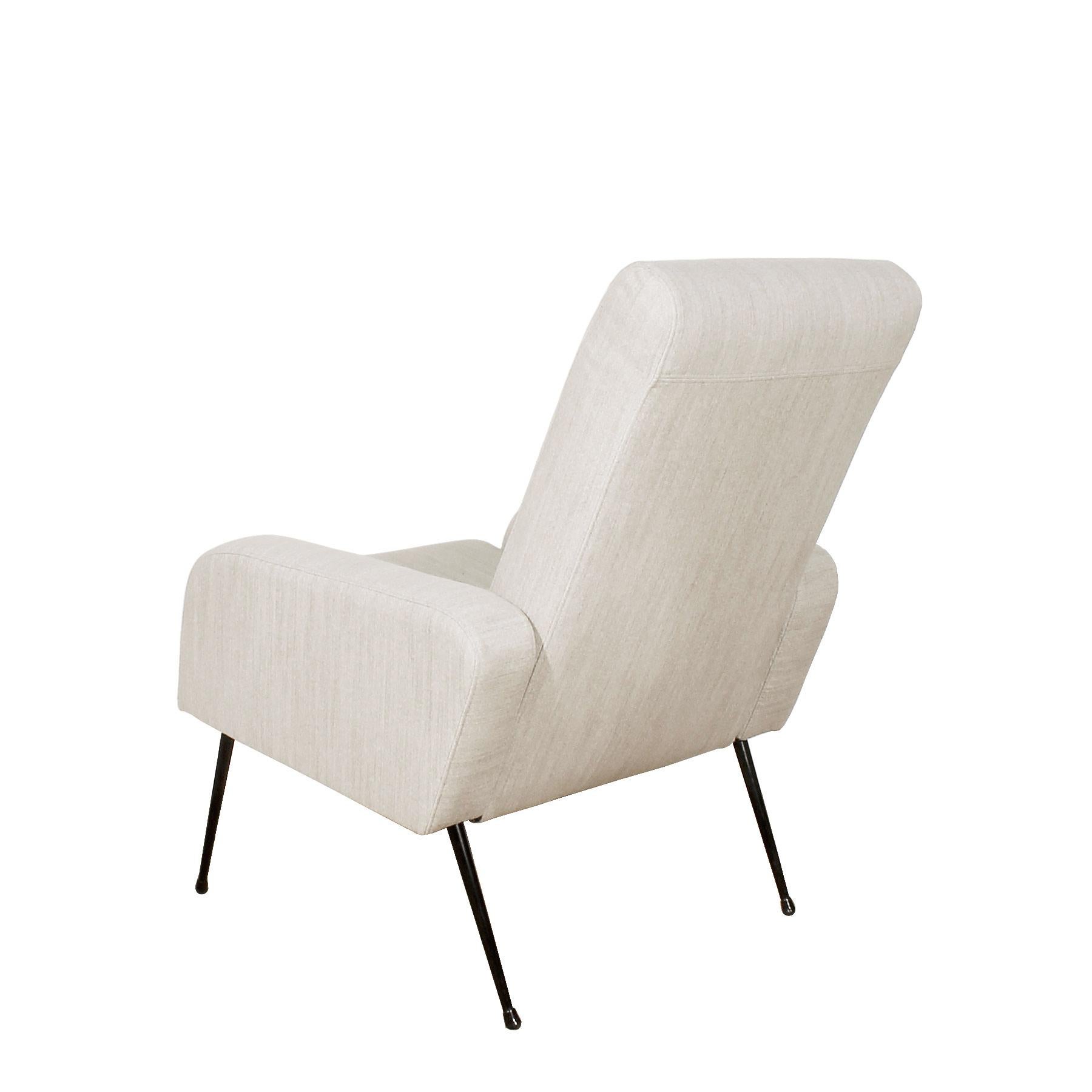 Juego de cuatro sillones de estilo Airbone de mediados de siglo - Francia mediados del siglo XX en venta