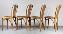 1950s Set of Four Bistro Chairs, Thonet