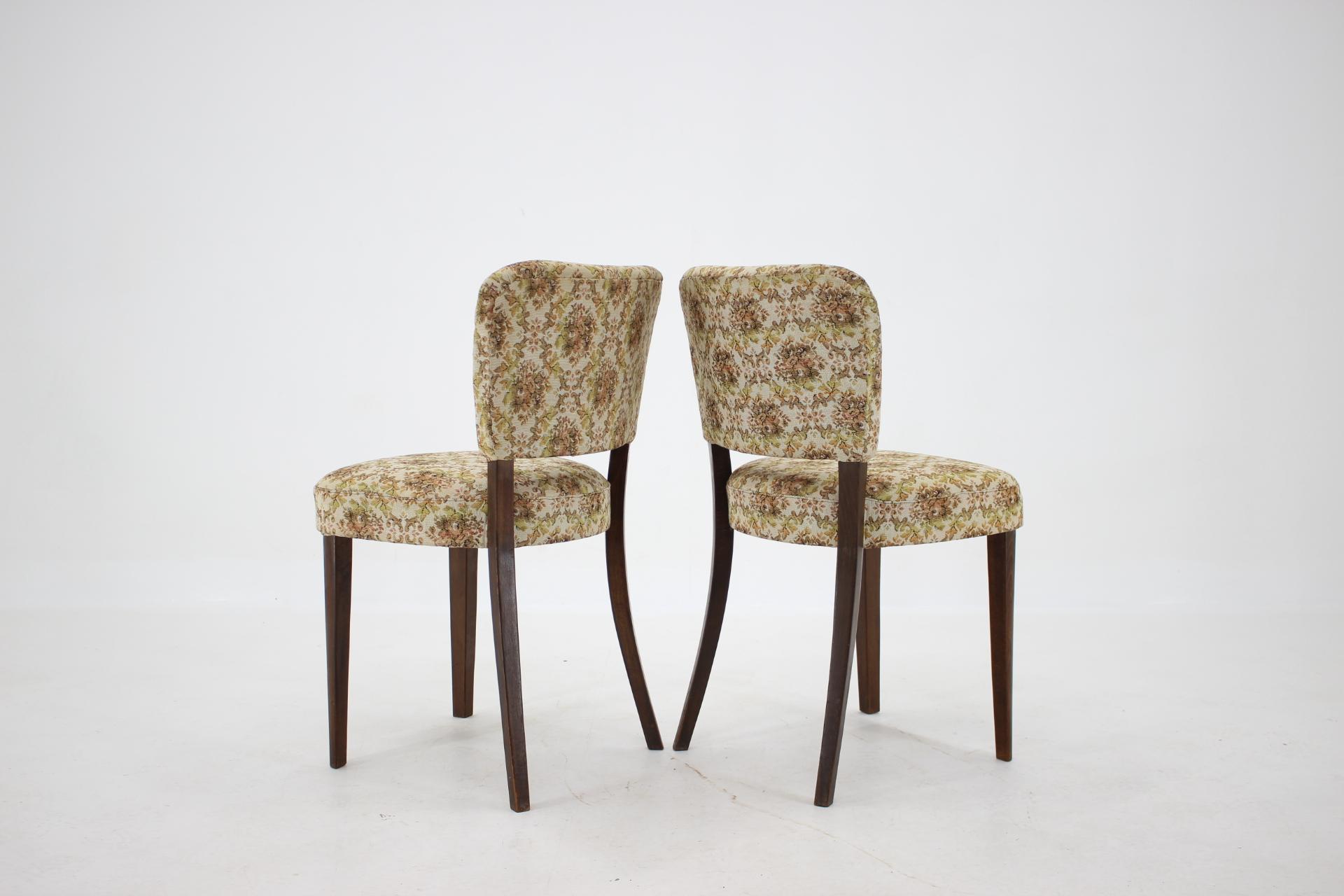 1950s Set of Four Dining Chairs, Czechoslovakia 1