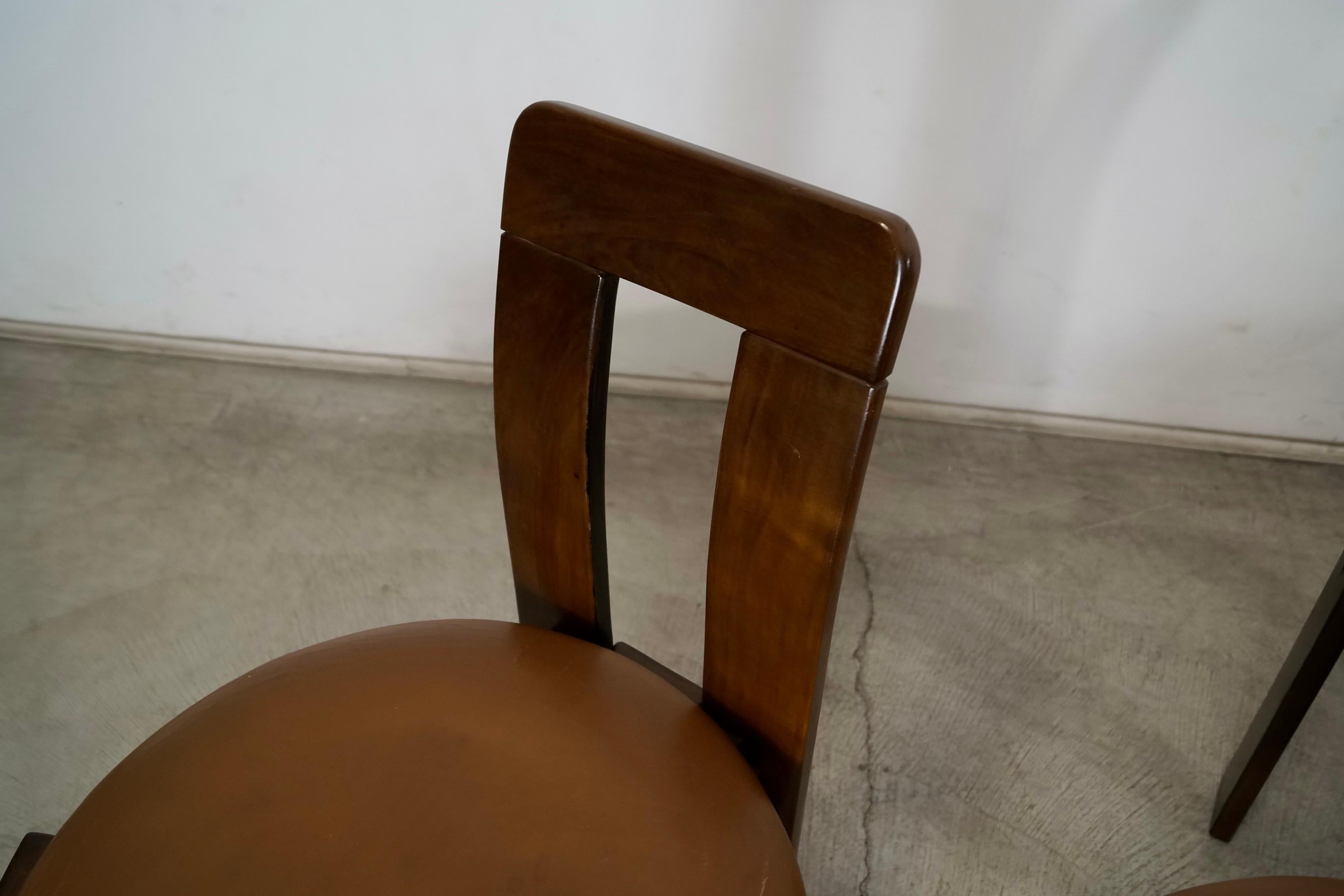 1950's Set of Four Mid-Century Brazilian Modern Sergio Rodrigues Dining Chairs For Sale 8