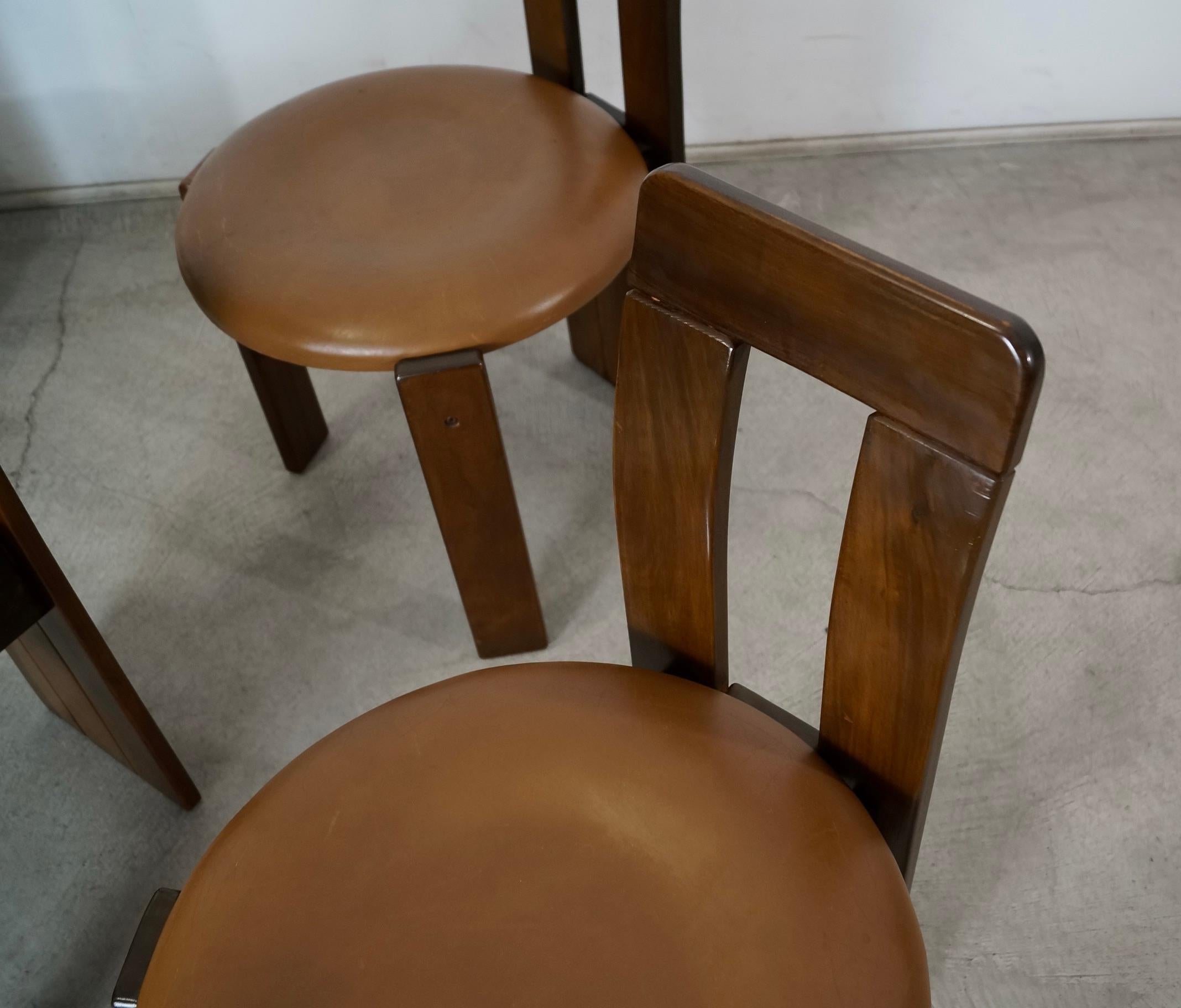 1950's Set of Four Mid-Century Brazilian Modern Sergio Rodrigues Dining Chairs For Sale 3