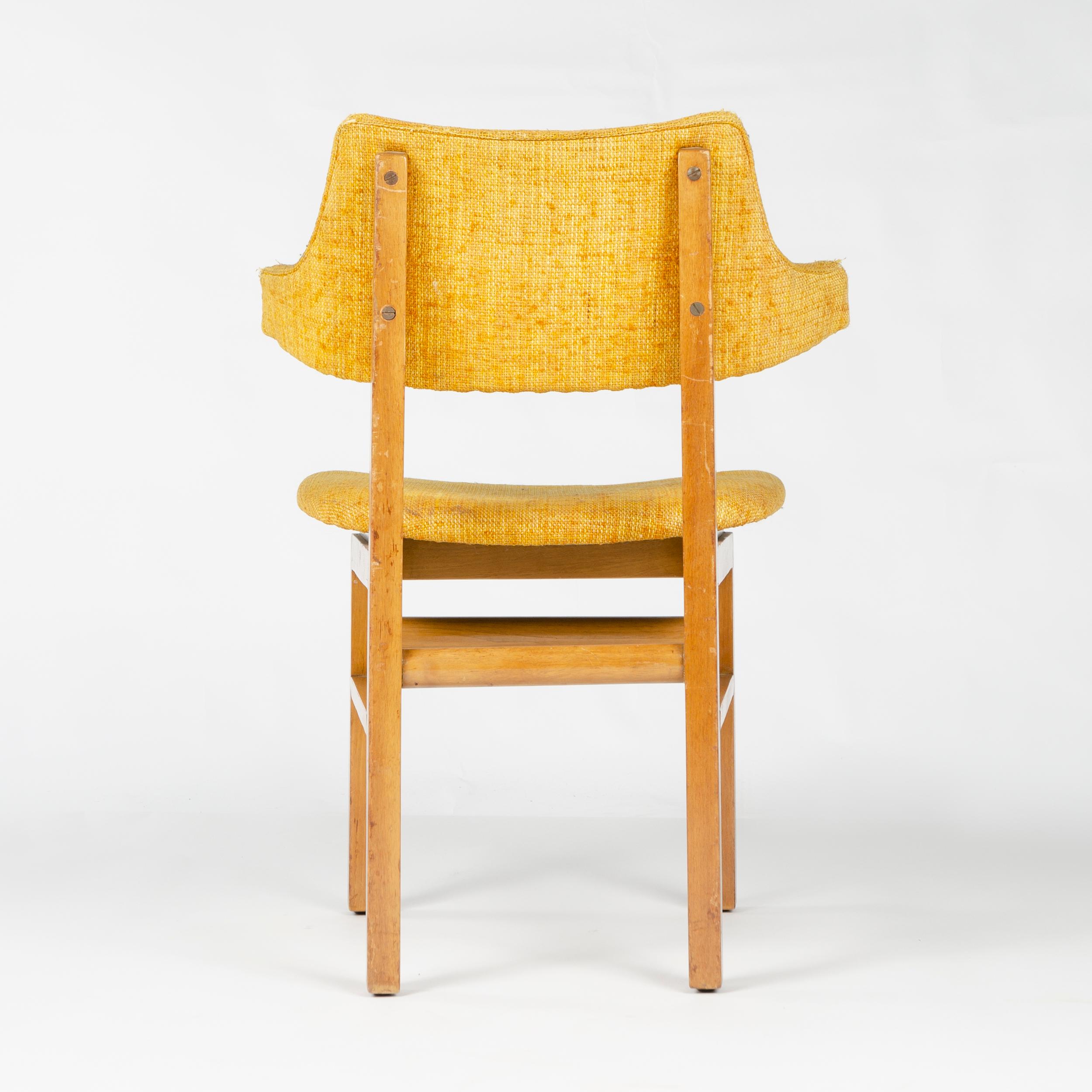 Upholstery 1950s Set of Four Model 675 Dining Chairs by Edward Wormley for Dunbar For Sale