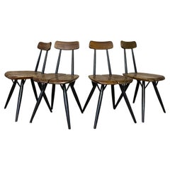 1950S, Set of Four Prikka Chairs by Tapiovaara
