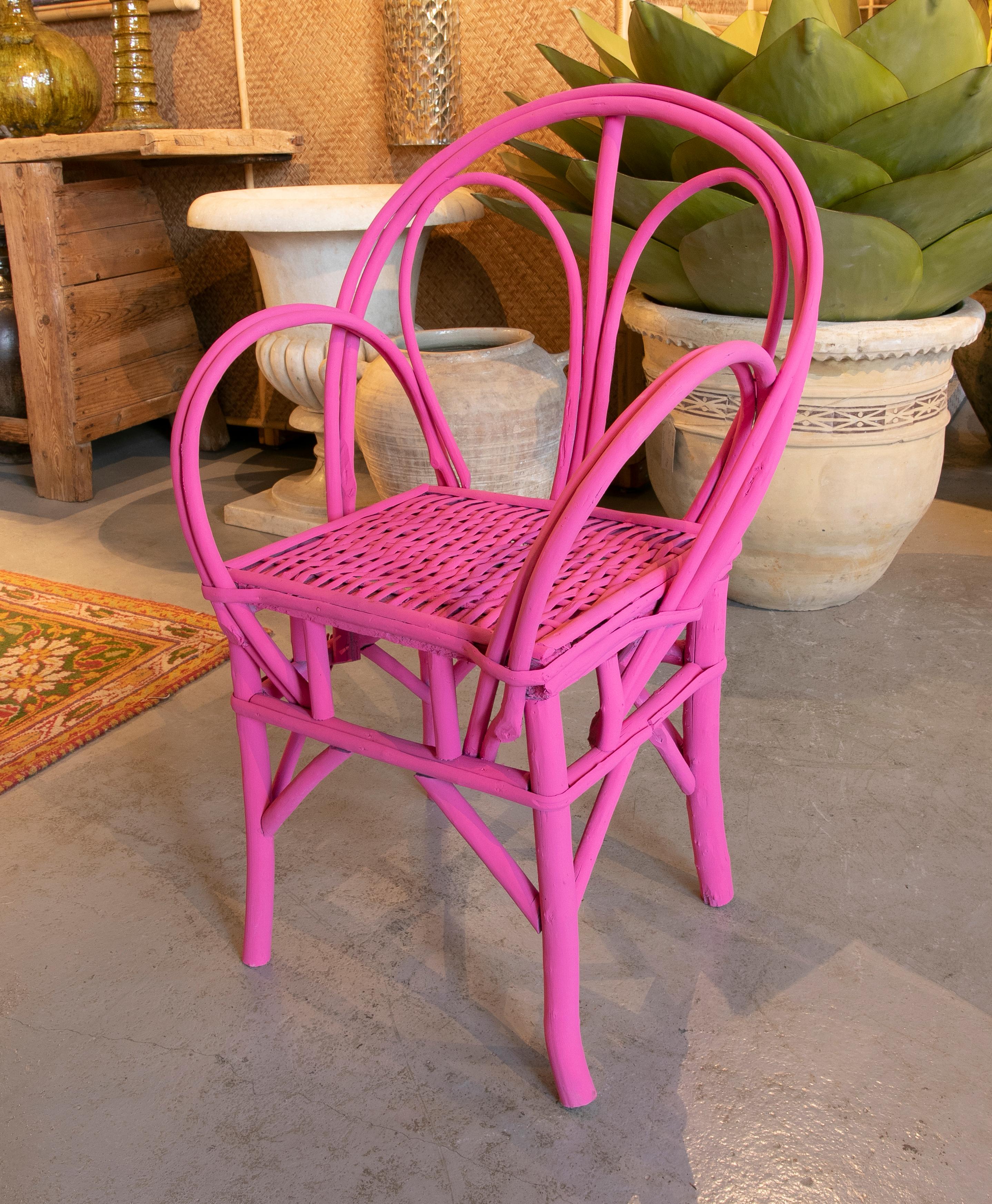 hot pink outdoor chairs