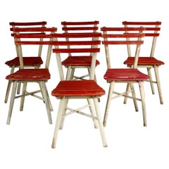 1950s Set of Six Garden Chairs, Ton