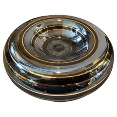 Juego de tres accesorios de escritorio de cerámica italiana de mediados de siglo XX