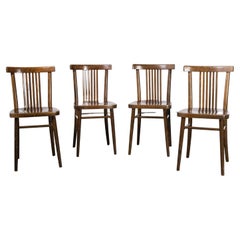 1950's Set of Ton Dining Chairs, Set of Four