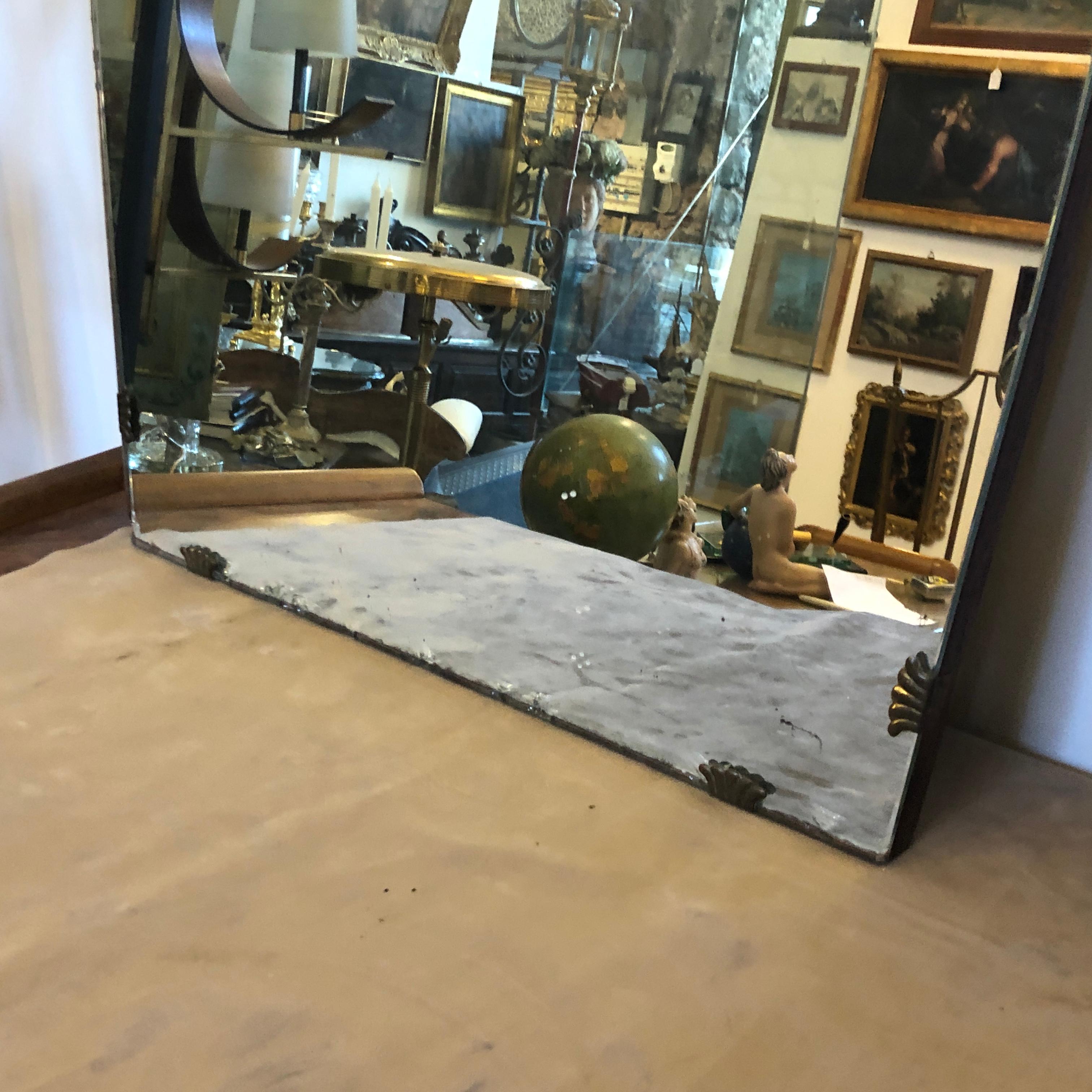 Italian 1950s Set of Two Mid-Century Modern Wall Mirror in the Style of Gio Ponti