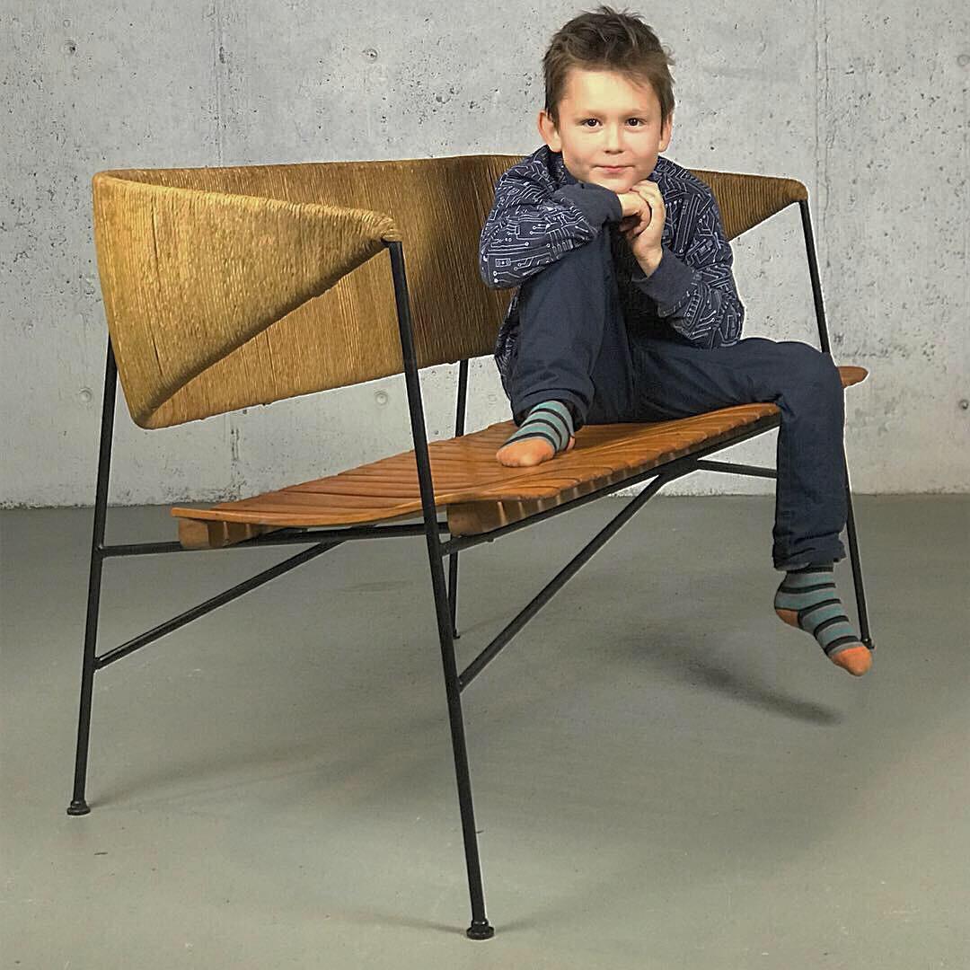 Mid Century Modern Settee or Bench by Arthur Umanoff for Shaver Howard 5