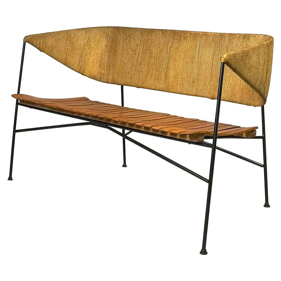 Mid Century Modern Settee or Bench by Arthur Umanoff for Shaver Howard  