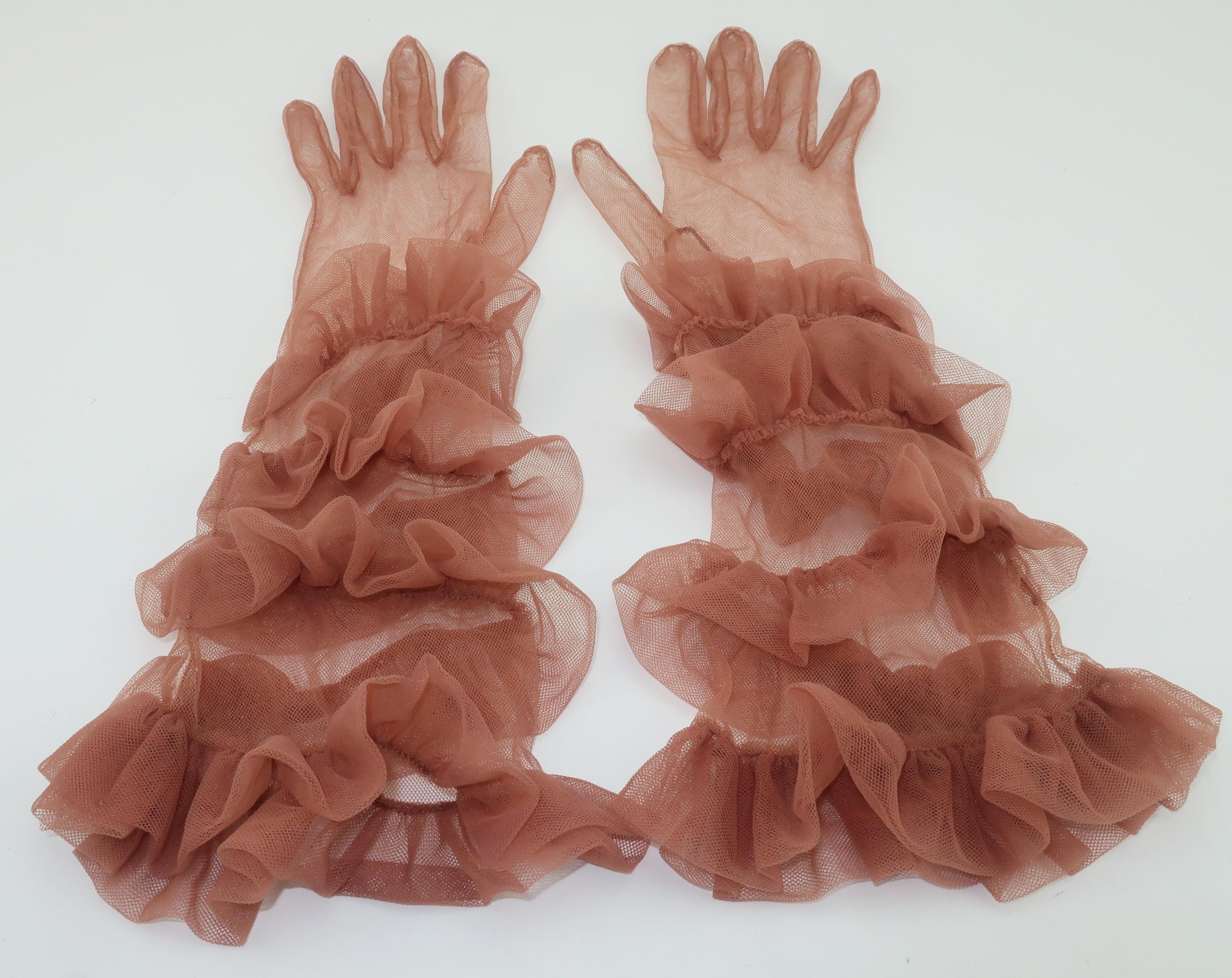 sheer nude gloves