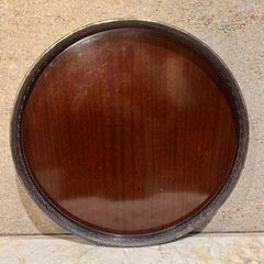 Vassoio da portata rotondo Sheffield Silver Company Crescent Formica del 1950