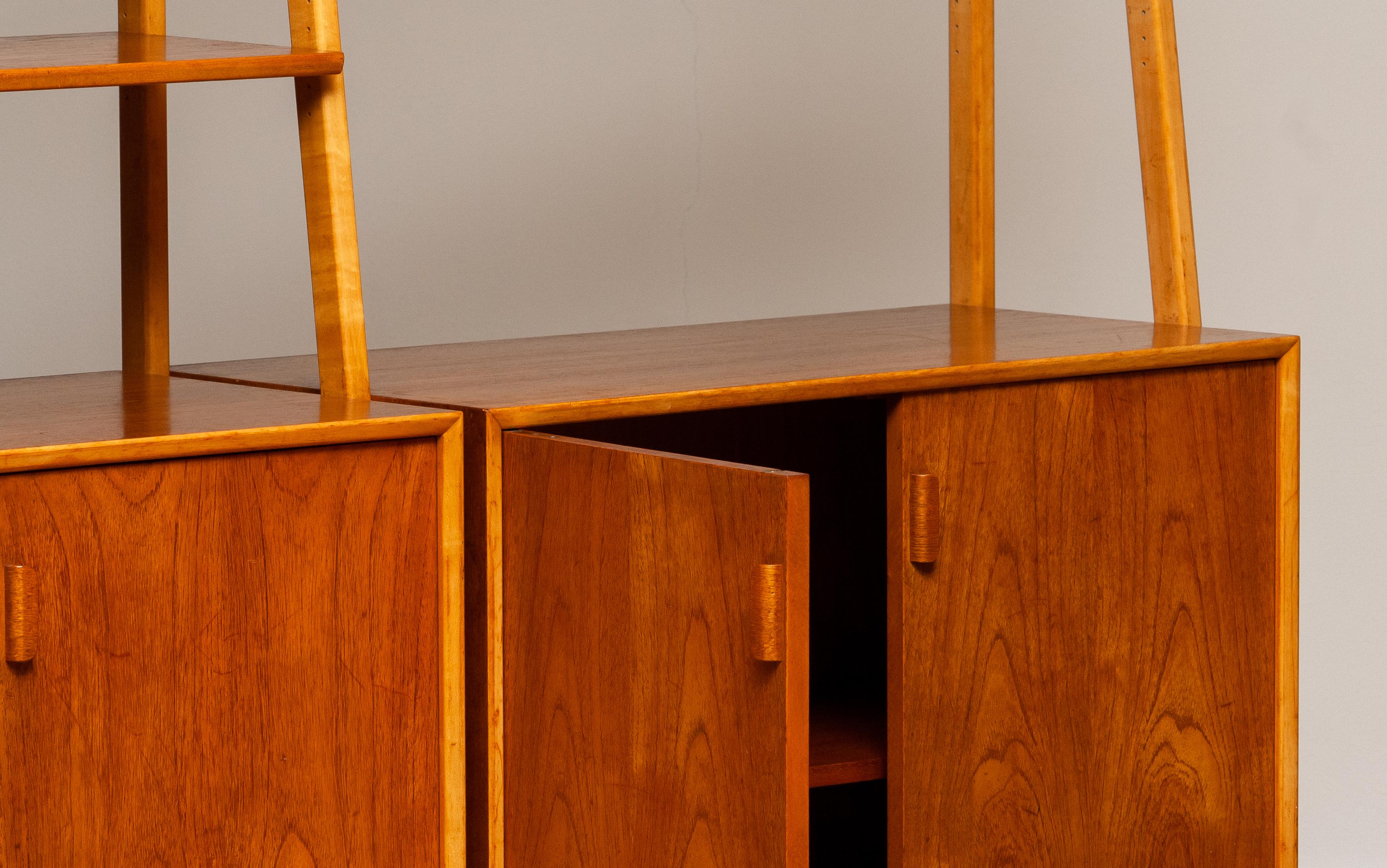 1950s Shelfs / Bookcase / Sideboard in Teak and Beech by Brantorps, Sweden 4