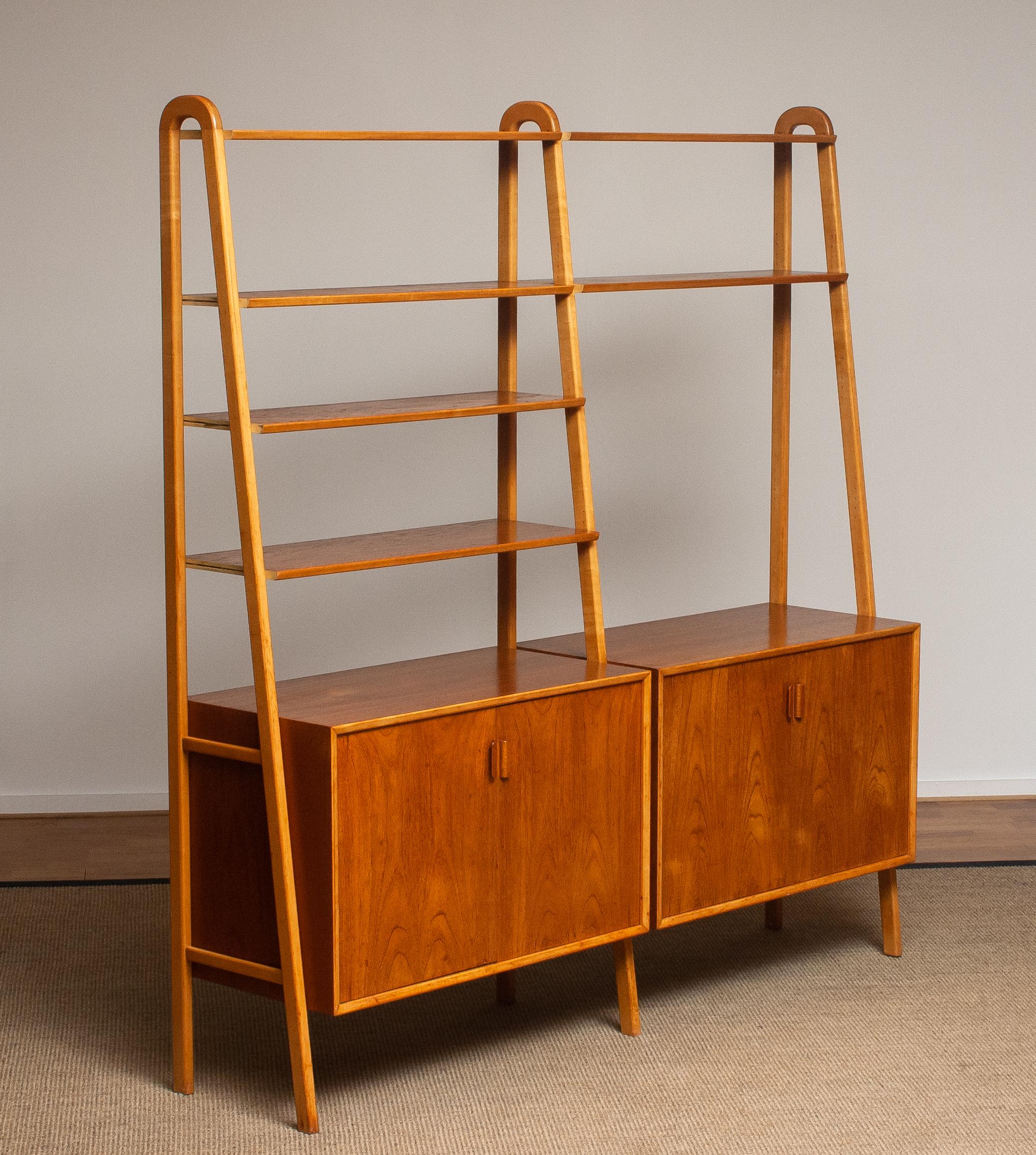 1950s Shelfs / Bookcase / Sideboard in Teak and Beech by Brantorps, Sweden 2