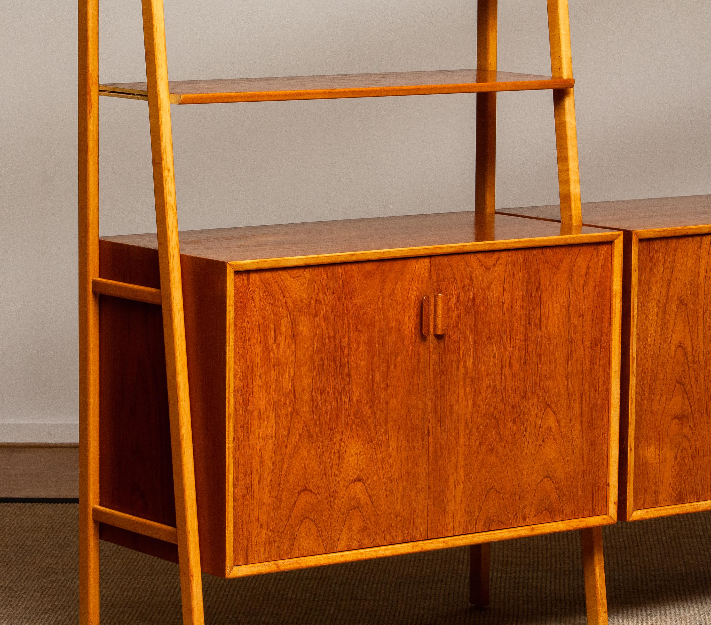 1950s Shelfs / Bookcase / Sideboard in Teak and Beech by Brantorps, Sweden 3