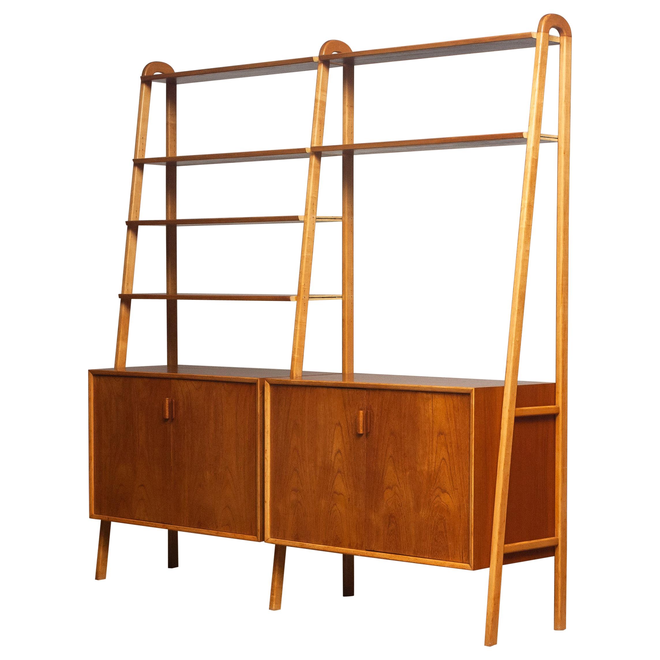 1950s Shelfs / Bookcase / Sideboard in Teak and Beech by Brantorps, Sweden