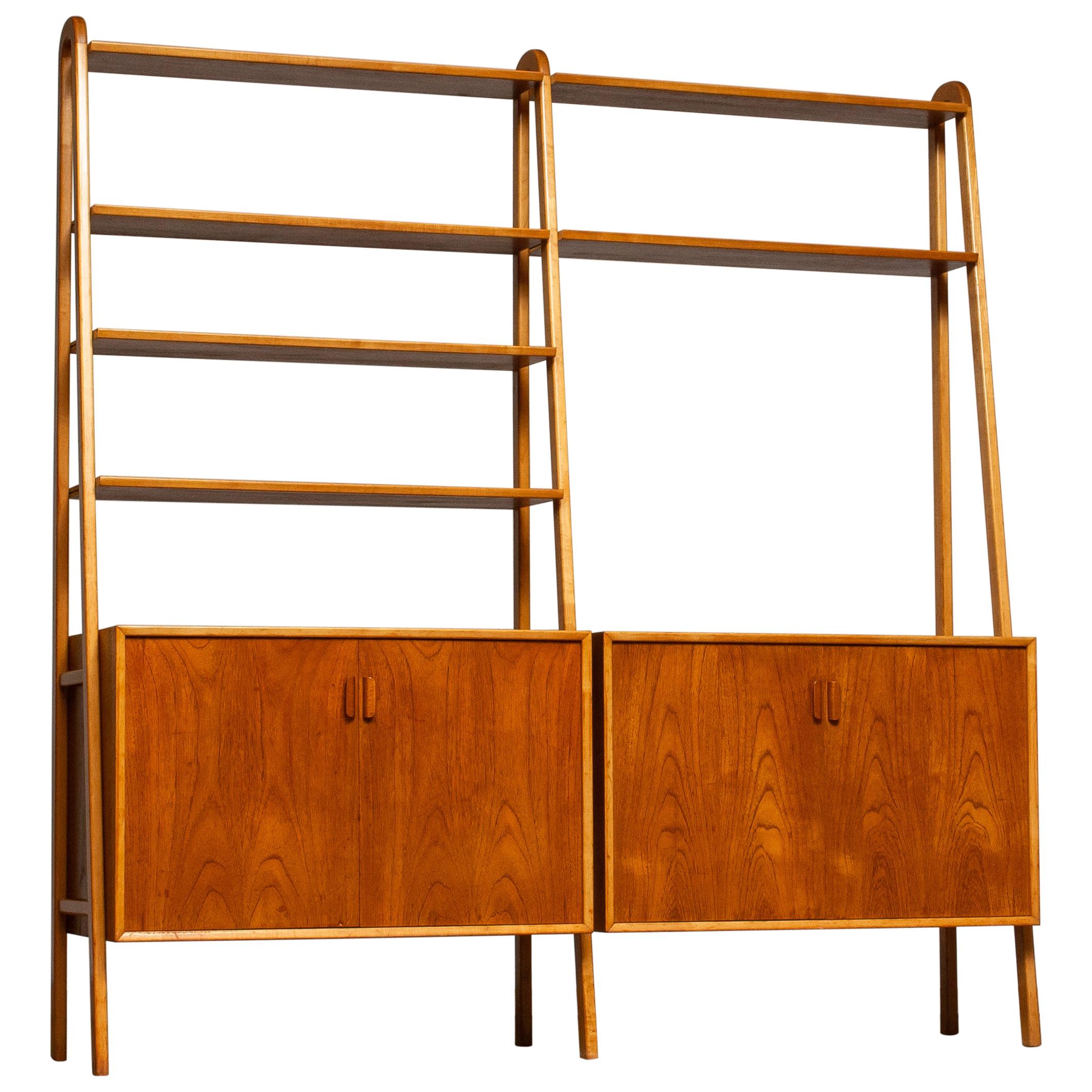 1950s Shelfs / Bookcase / Sideboard in Teak and Beech by Brantorps