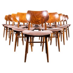 1950
s Shield Back Mid Century Upholstered Dining Chair