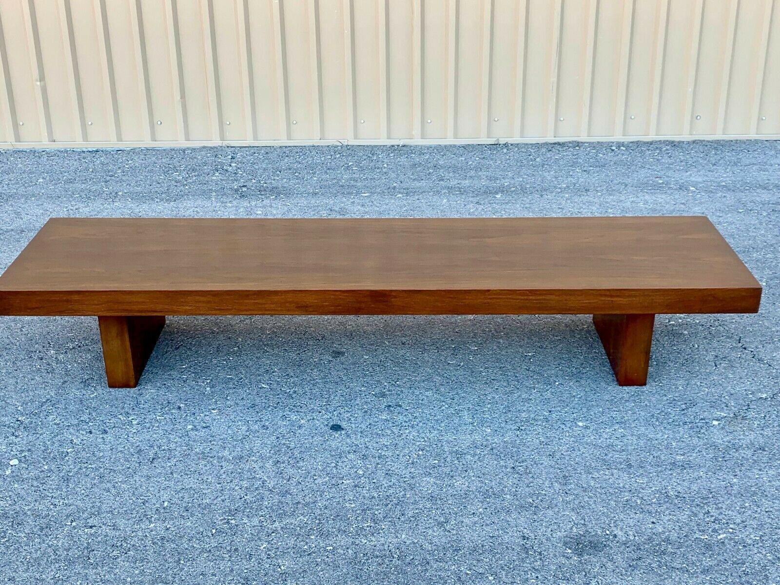 American 1950's Show-Pieces Mid-Century Modern Asian Low Coffee or Teahouse Table Bench