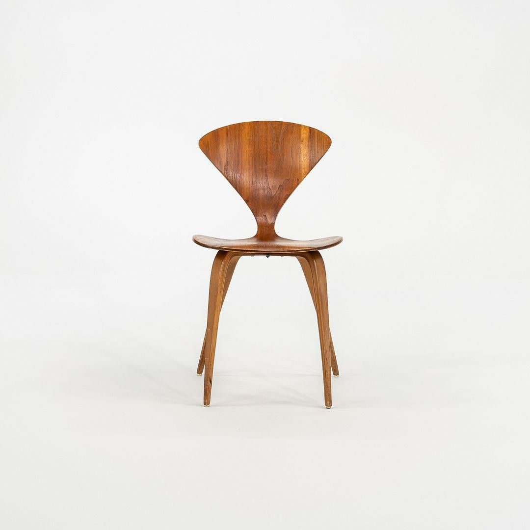 Chaise d'appoint des années 1950 en contreplaqué de noyer par Norman Cherner pour Plycraft en vente 1