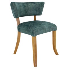 1950s Side Chair in Velvet , Italy
