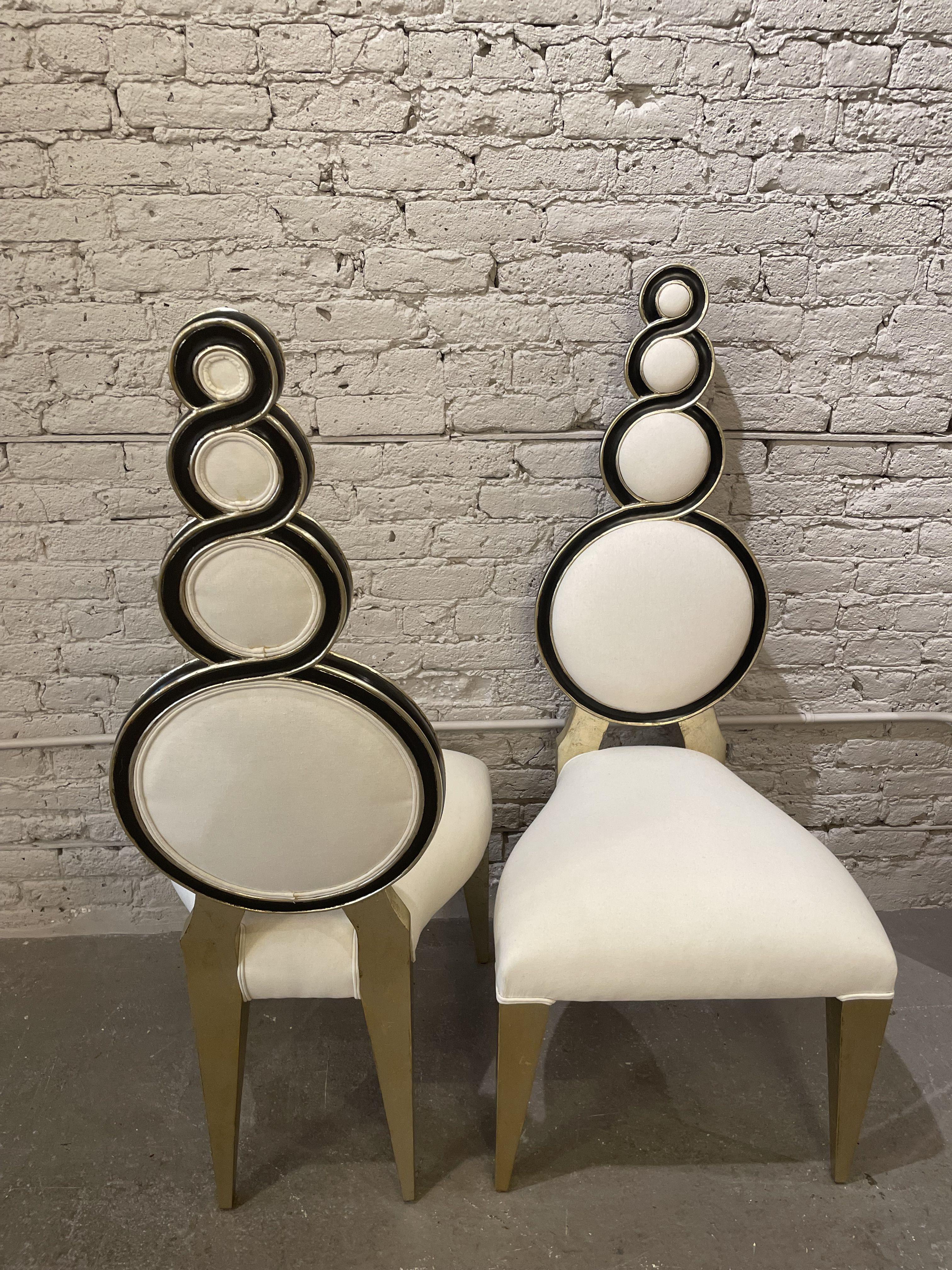 Enamel 1950s Side Chairs - a Pair For Sale