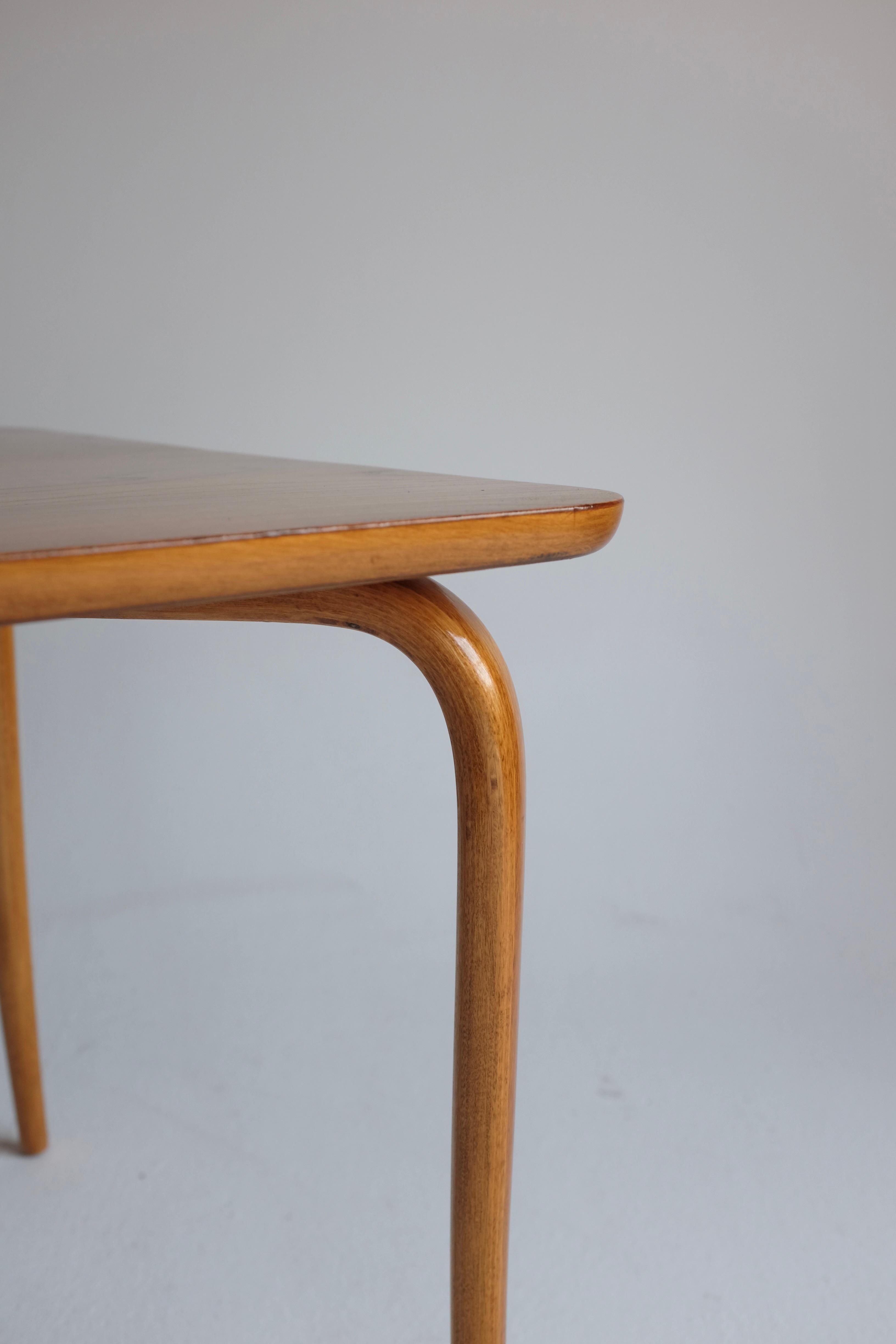 Swedish 1950s Side Table by Bruno Mathsson for Firma Karl Mathsson, Sweden For Sale